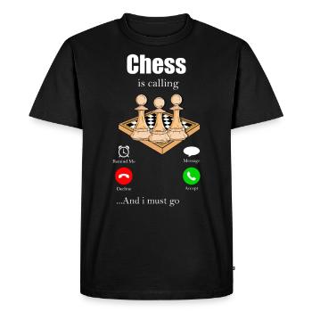 Échecs - T-shirt Premium bio Homme - noir - Devant - Nico (187cm)
