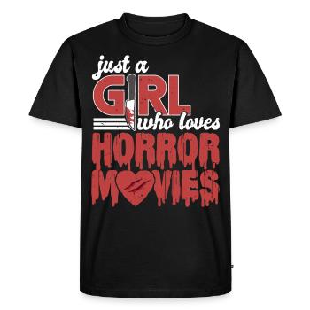 Horror horror film - Men's Premium Organic T-Shirt - black - Front - Nico (187cm)