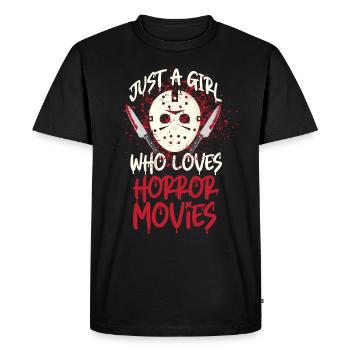 Horror horror film - Men's Premium Organic T-Shirt - black - Front - Nico (187cm)