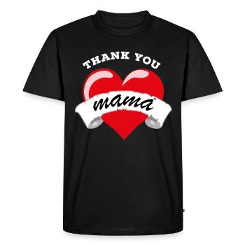Fête des mères, Fête des mères, Fête des mères, Fête des mères - T-shirt Premium bio Homme - noir - Devant - Nico (187cm)