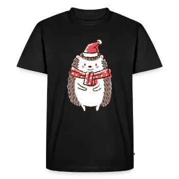 Hérite Noël Ugly Christmas Doux Automne Jolie - T-shirt Premium bio Homme - noir - Devant - Nico (187cm)