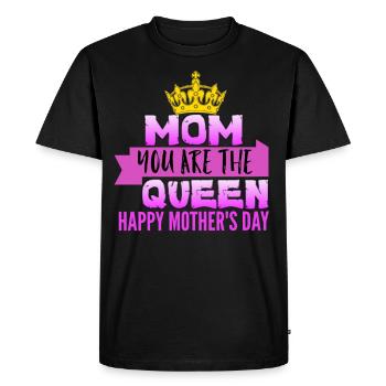 Fête des Mères, Fête des Mères, Fête des Mères, Fête des Mères - T-shirt Premium bio Homme - noir - Devant - Nico (187cm)