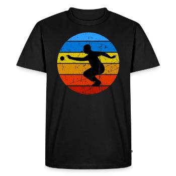 Boule Pétanque pétanque boule boule boule - T-shirt Premium bio Homme - noir - Devant - Nico (187cm)