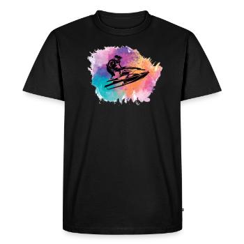 Jetski sports nautiques Bateau de plage Ski nautique Sport - T-shirt Premium bio Homme - noir - Devant - Nico (187cm)