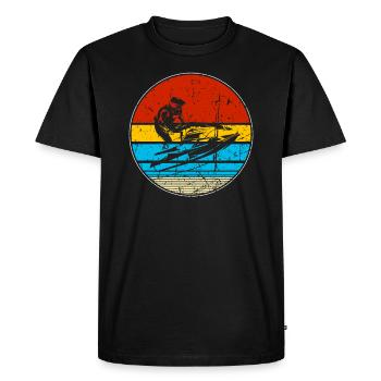 Jetski sports nautiques Bateau de plage Ski nautique Sport - T-shirt Premium bio Homme - noir - Devant - Nico (187cm)