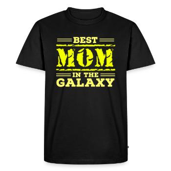 Fête des mères, Fête des mères, Fête des mères, Fête des mères - T-shirt Premium bio Homme - noir - Devant - Nico (187cm)