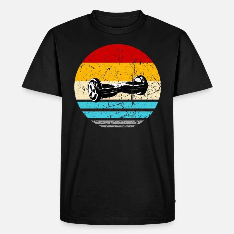 Hoverboard E-Board Skateboard Hovern - Männer Premium Bio T-Shirt - Schwarz