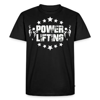 Power Lifting Strength Training Strength Sports Gift - Men's Premium Organic T-Shirt - black - Front - Nico (187cm)