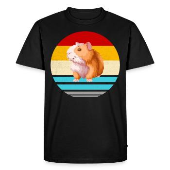 Guinea pig pet rodent - Men's Premium Organic T-Shirt - black - Front - Nico (187cm)