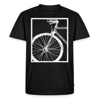 Drôle de vélo cadeau rengaine sur le vélo - T-shirt Premium bio Homme - noir - Devant - Nico (187cm)