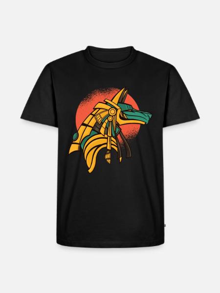 Mythologie égyptienne Anubis Pyramiede Toteng dieu - T-shirt Premium bio Homme - noir