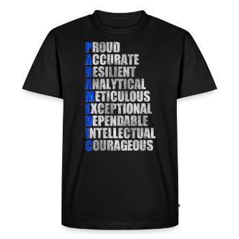 EMT ambulanciers ambulanciers - T-shirt Premium bio Homme - noir - Devant - Nico (187cm)