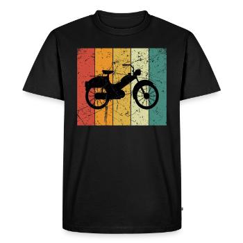 Mobylette Mobylette Mobylette Mobylette Mokick - T-shirt Premium bio Homme - noir - Devant - Nico (187cm)
