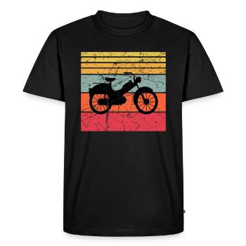 Mobylette Mobylette Mobylette Mobylette Mokick - T-shirt Premium bio Homme - noir - Devant - Nico (187cm)