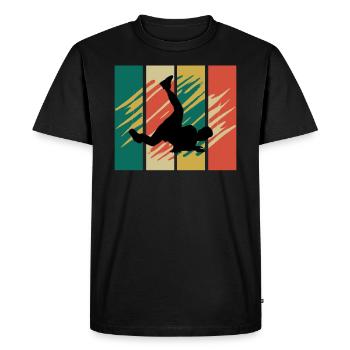 Breakdance Hip Hop Dancing Breakdancer Bboy Dance - Men's Premium Organic T-Shirt - black - Front - Nico (187cm)