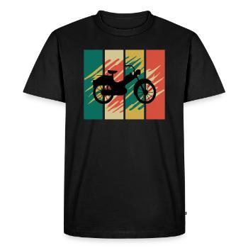 Mobylette Mobylette Mobylette Mobylette Mokick - T-shirt Premium bio Homme - noir - Devant - Nico (187cm)
