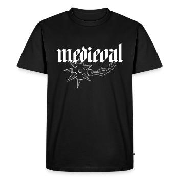 Medieval - T-shirt Premium bio Homme - noir - Devant - Nico (187cm)