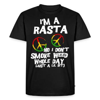 Rastafari cadeau Judah Marley Rasta Reggae Jah - T-shirt Premium bio Homme - noir - Devant - Nico (187cm)
