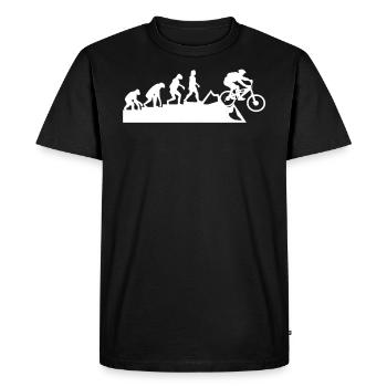Vélo VTT Vélo Downhill Vélo - T-shirt Premium bio Homme - noir - Devant - Nico (187cm)
