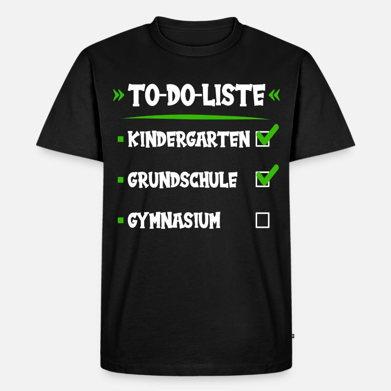 Schulwechsel 5. Klasse - Männer Premium Bio T-Shirt - Schwarz