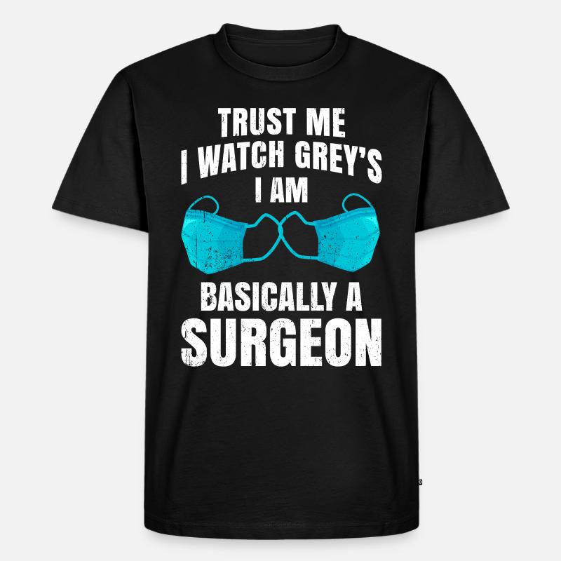 Chirurg Arzt Doktor - Männer Premium Bio T-Shirt - Schwarz