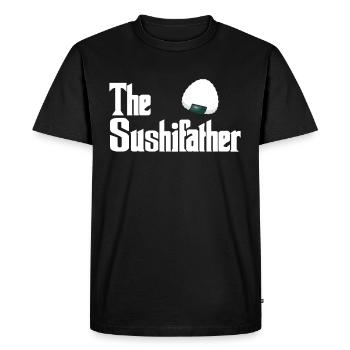 Sushi - T-shirt Premium bio Homme - noir - Devant - Nico (187cm)