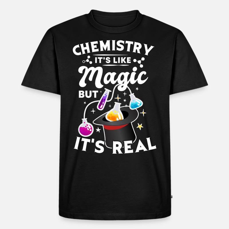 Chemie - Männer Premium Bio T-Shirt - Schwarz