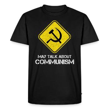 Drôle de slogan socialiste sur le socialisme ! - T-shirt Premium bio Homme - noir - Devant - Nico (187cm)