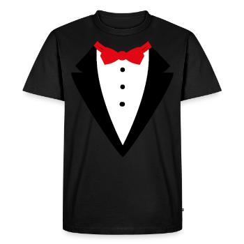 Smoking costume - T-shirt Premium bio Homme - noir - Devant - Nico (187cm)