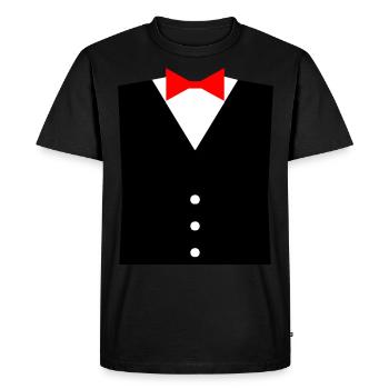 Costume de costume - T-shirt Premium bio Homme - noir - Devant - Nico (187cm)