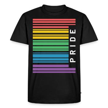 CSD Pride Gay Rainbow Rainbow Gift Idea - Men's Premium Organic T-Shirt - black - Front - Nico (187cm)