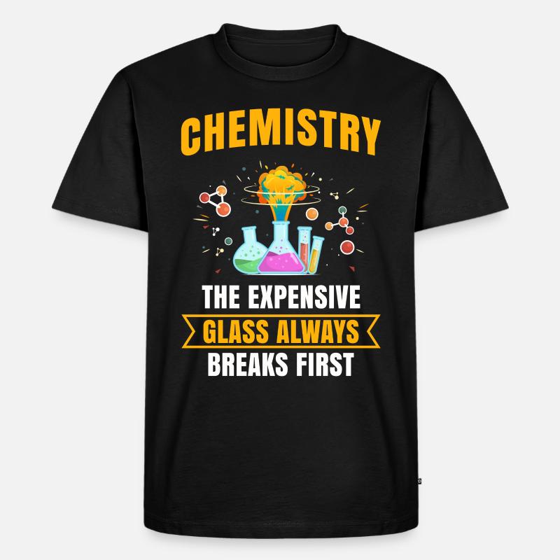 Chemie - Männer Premium Bio T-Shirt - Schwarz