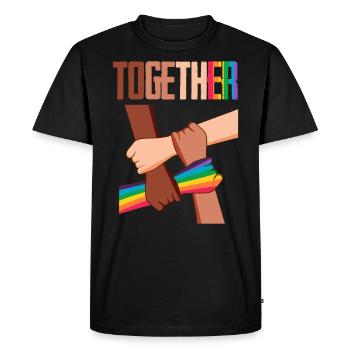Equality Social Justice Human - T-shirt Premium bio Homme - noir - Devant - Nico (187cm)