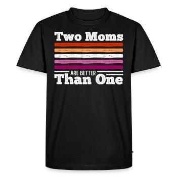 LGBTQ Lesbienne Bisexuel Lesbienne Mère Cadeau - T-shirt Premium bio Homme - noir - Devant - Nico (187cm)