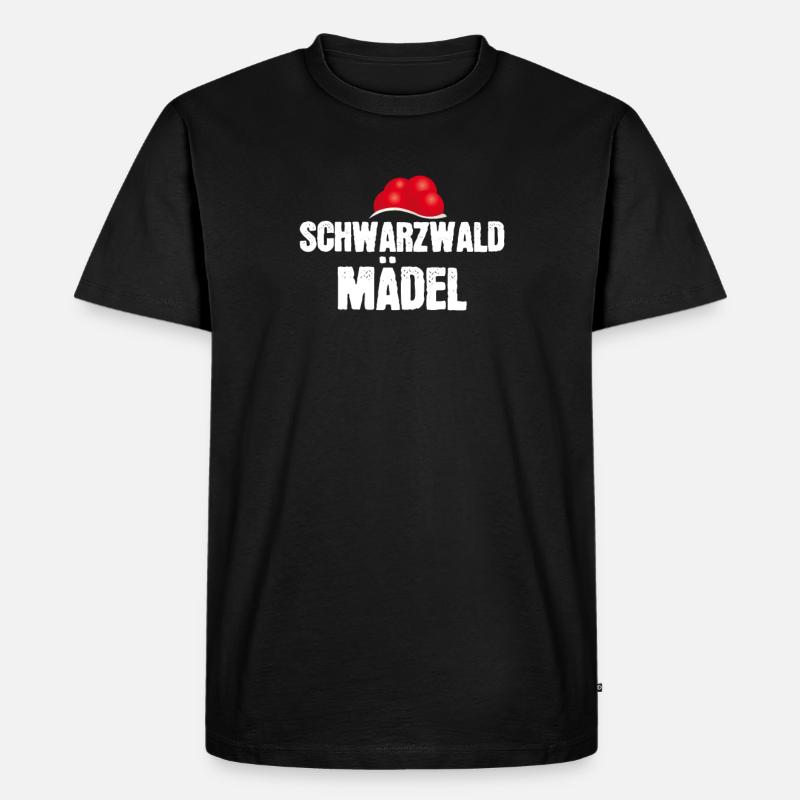 Schwarzwaldmädel - Männer Premium Bio T-Shirt - Schwarz