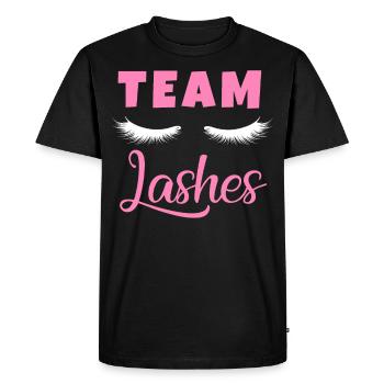 Équipe Lashes Baby Announcement Pregnancy Gender Rev - T-shirt Premium bio Homme - noir - Devant - Nico (187cm)