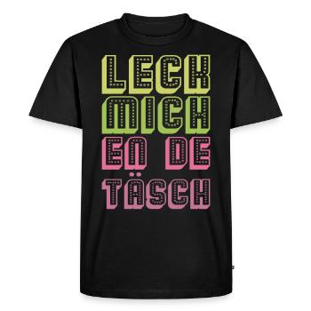 Köln Kölle Kölsch - Männer Premium Bio T-Shirt - Schwarz - Vorne - Nico (187cm)