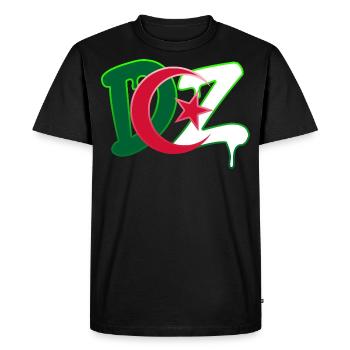 DZ Algérie - T-shirt Premium bio Homme - noir - Devant - Nico (187cm)