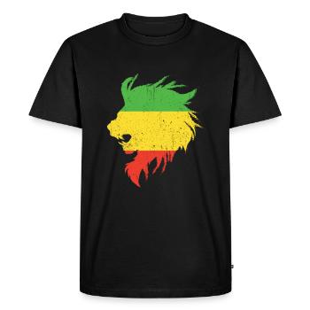Rastafari Judah Marley Rasta Reggae Cadeau Jah - T-shirt Premium bio Homme - noir - Devant - Nico (187cm)