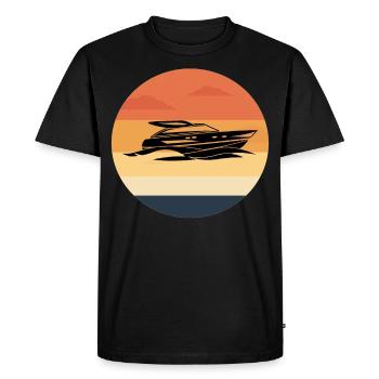 Bateau bateau bateau bateau bateau - T-shirt Premium bio Homme - noir - Devant - Nico (187cm)