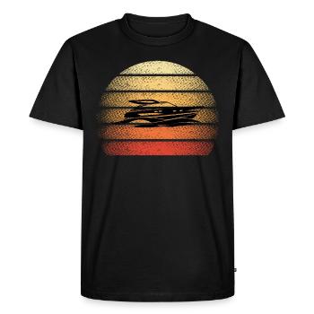 Bateau bateau bateau bateau bateau - T-shirt Premium bio Homme - noir - Devant - Nico (187cm)