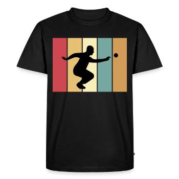 Boule pétanque boules joueur de boules boule de boules - T-shirt Premium bio Homme - noir - Devant - Nico (187cm)