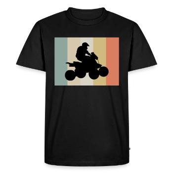 Quad Pilote Quad Motorsport Quad - T-shirt Premium bio Homme - noir - Devant - Nico (187cm)