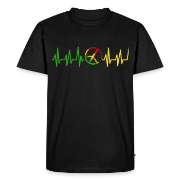 Rastafari Rasta Reggae Cadeau Jah Judah Marley - T-shirt Premium bio Homme - noir - Devant - Nico (187cm)