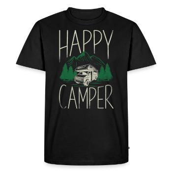 Camping Happy Camper Motorhome - T-shirt Premium bio Homme - noir - Devant - Nico (187cm)