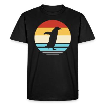 Penguin South Pole Penguin - Men's Premium Organic T-Shirt - black - Front - Nico (187cm)