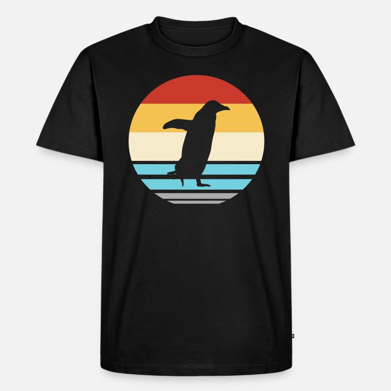 Pinguin Südpol Penguin - Männer Premium Bio T-Shirt - Schwarz