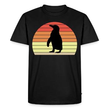Penguin South Pole Penguin - Men's Premium Organic T-Shirt - black - Front - Nico (187cm)