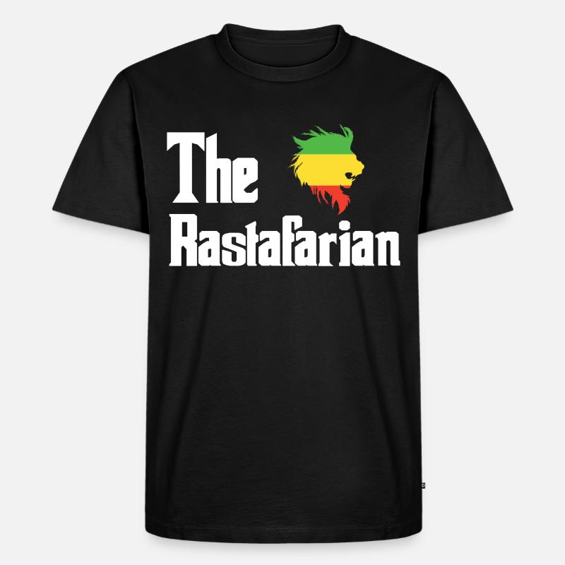 Rastafari - Männer Premium Bio T-Shirt - Schwarz