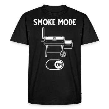 BBQ Smoker Smoke Mode On - T-shirt Premium bio Homme - noir - Devant - Nico (187cm)